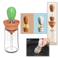 Frasqueira de vidro com pincel para óleo, utensílio de cozinha Skycarper, ideal para temperar e cozinhar alimentos com facilidade