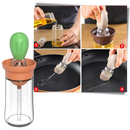 Borrifador de óleo em vidro com pincel da Skycarper, utensílio de cozinha para temperar e cozinhar com facilidade