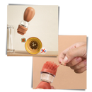 Frasco de vidro para óleo com pincel da Skycarper, utensílio de cozinha para temperar e decorar alimentos.