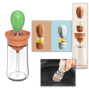 Frasqueira de vidro com pincel para óleo, utensílio de cozinha Skycarper, ideal para temperar e cozinhar alimentos com facilidade