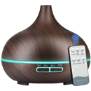 Difusor de óleos essenciais e umidificador Dengmore em acabamento marrom, acessório para umidificadores, com design moderno.