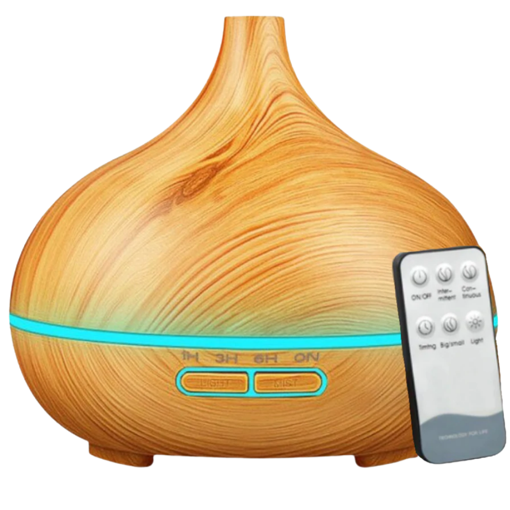 Difusor de óleos essenciais e umidificador Dengmore, acessório para umidificadores, com design em cor de café.