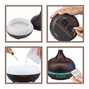 Diffuseur de óleos essenciais Dengmore, acessório para umidificador com design simples e funcional em plástico branco.