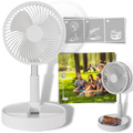 Ventilador USB portátil e dobrável da Zoo Med Laboratories Inc, com grade oscilante para circulação de ar eficiente.