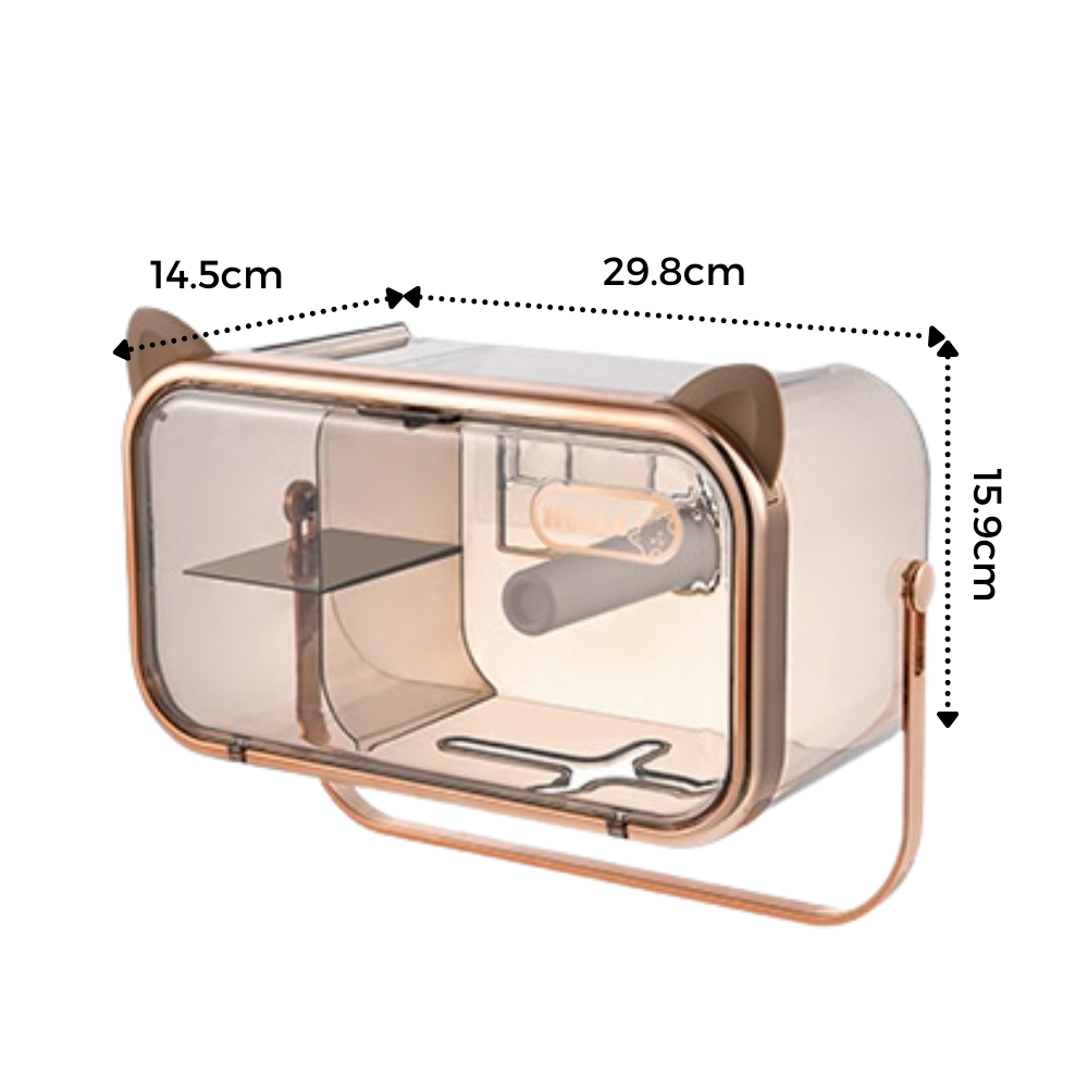 Suporte de armazenamento multifuncional para papel higiênico, acessório de cozinha Baoblaze, com design prático e espaço para rolos.