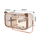 Suporte de armazenamento multifuncional para papel higiênico, acessório de cozinha Baoblaze, com design prático e espaço para rolos.