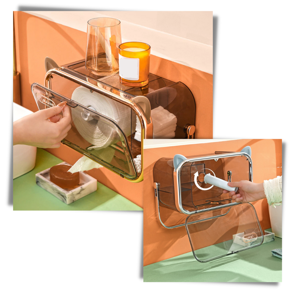 Suporte de papel higiênico multifuncional Baoblaze, utensílio de cozinha para armazenamento prático e organizado.