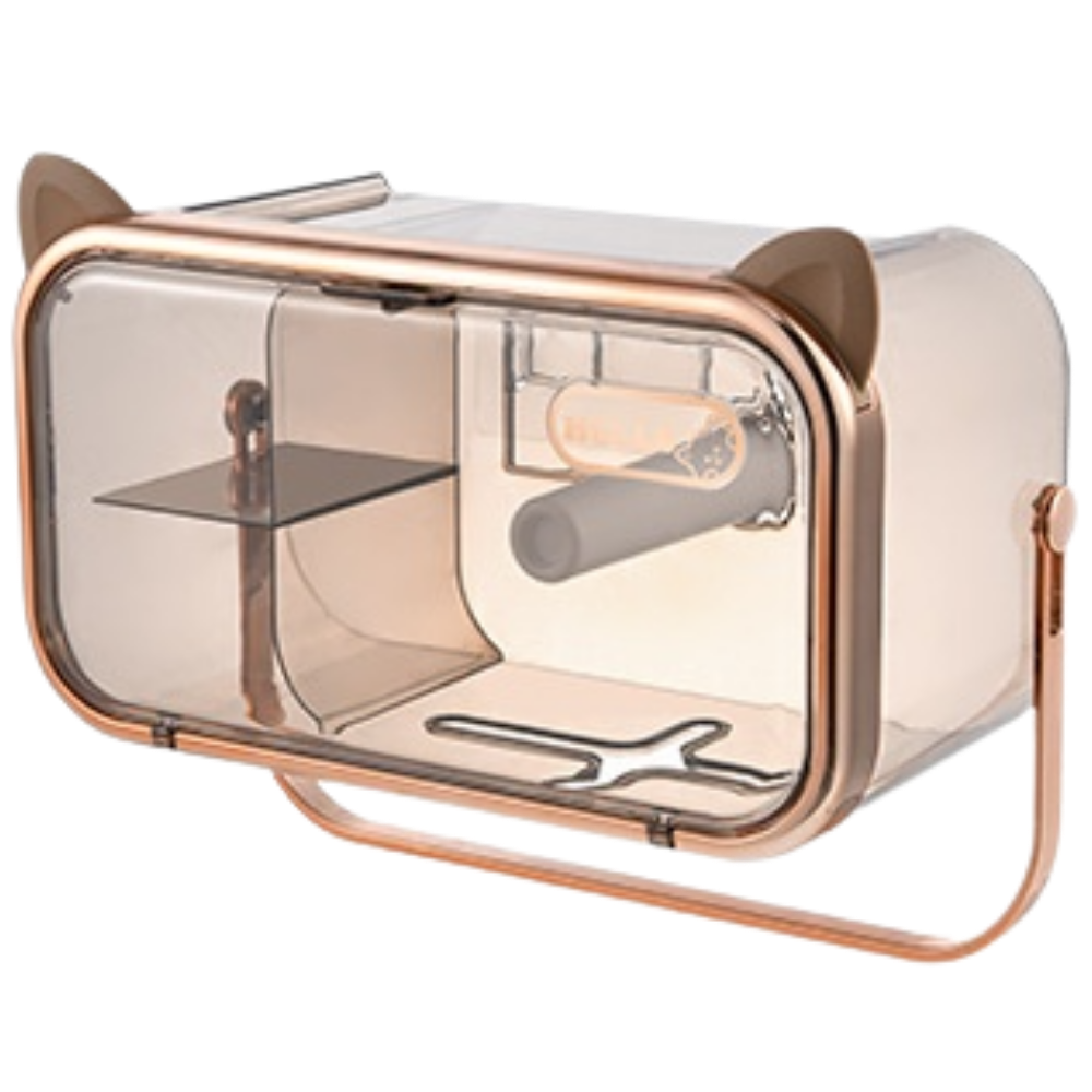 Suporte de armazenamento multifuncional para papel higiênico da Baoblaze, com design de gato dourado, utensílios de cozinha.