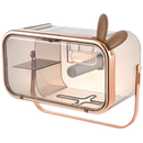 Suporte de papel higiênico multifuncional Baoblaze com design de coelho dourado para utensílios de cozinha elegante.