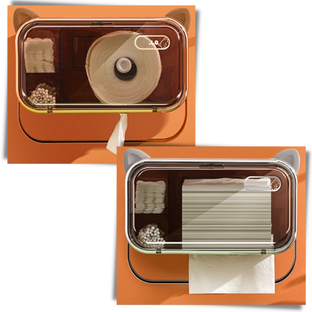 Suporte de armazenamento multifuncional para papel higiênico da Baoblaze, utensílio de cozinha com design prático e moderno.