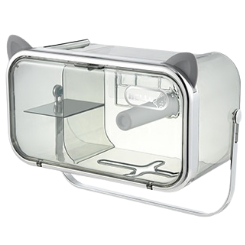 Suporte de armazenamento multifuncional para papel higiênico da Baoblaze, em acabamento prateado, ideal para organização de banheiro.