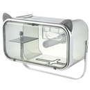 Suporte de armazenamento multifuncional para papel higiênico da Baoblaze, em acabamento prateado, ideal para organização de banheiro.