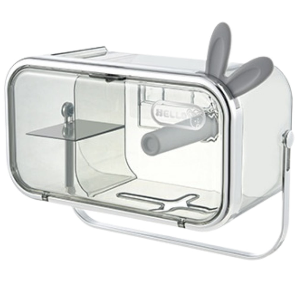 Suporte de armazenamento multifuncional para papel higiênico em prata, acessório de cozinha Baoblaze com design prático e elegante.