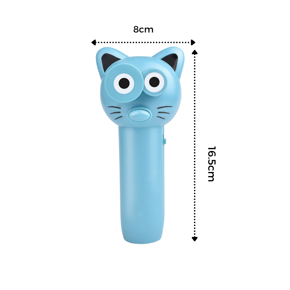 Lanceur de ficelle mignon de la marque Cusimax, jouet d'activité coloré avec dimensions visibles sur l'image.