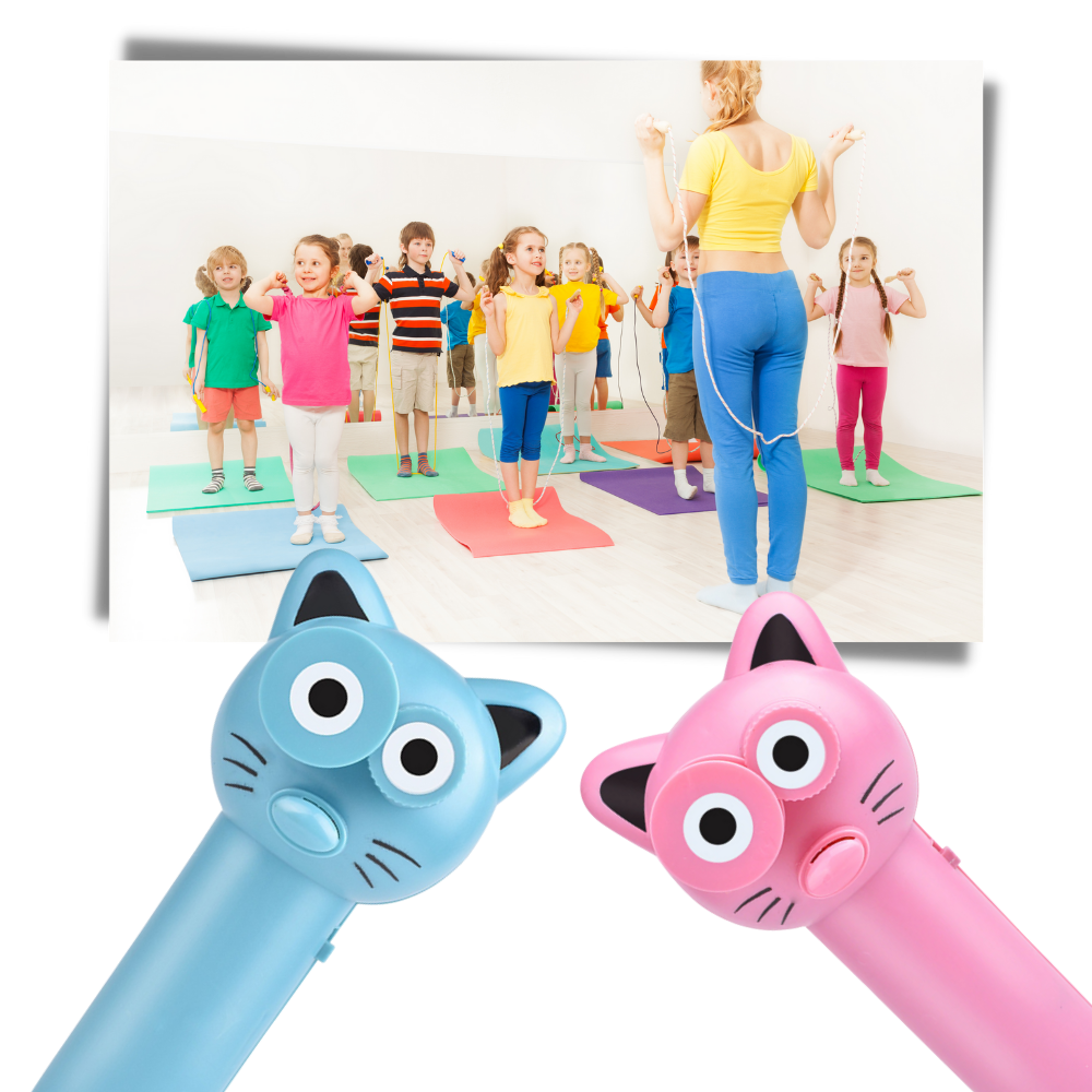 Lanceur de ficelle mignon de la marque Cusimax, jouet d'activité coloré avec ficelle et éléments pour divertir.