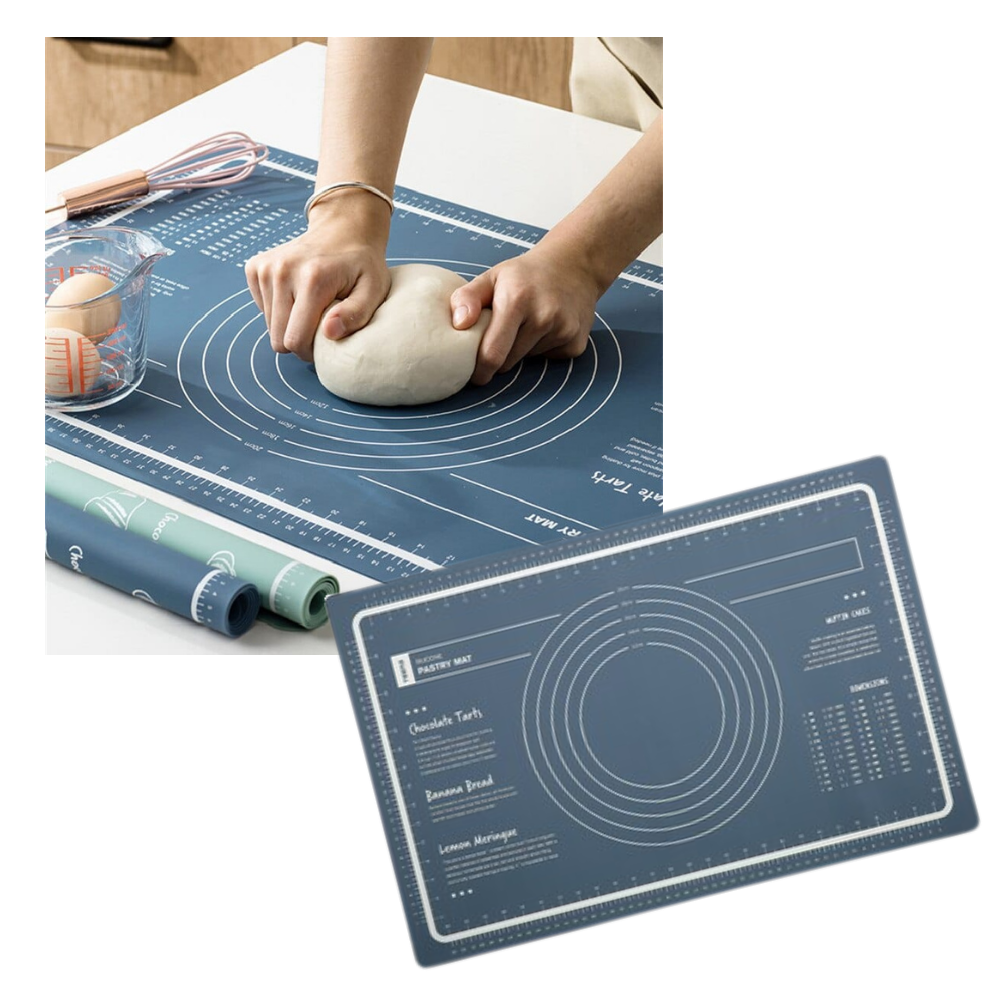 Tapete de silicone extra-large para cozinha e confeitaria da Geweyeeli, resistente ao calor e fácil de usar.