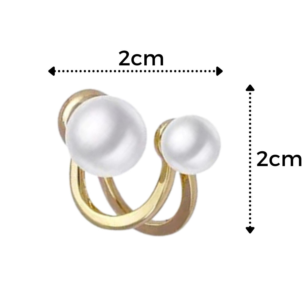Brincos de argola vintage com pingentes de pérolas, estilo clássico e elegante, marca Brave Star Gifts.