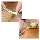 Evideur para legumes e pimentões Carolily Finery, utensílio de cozinha fácil de usar, com design prático para preparar alimentos.