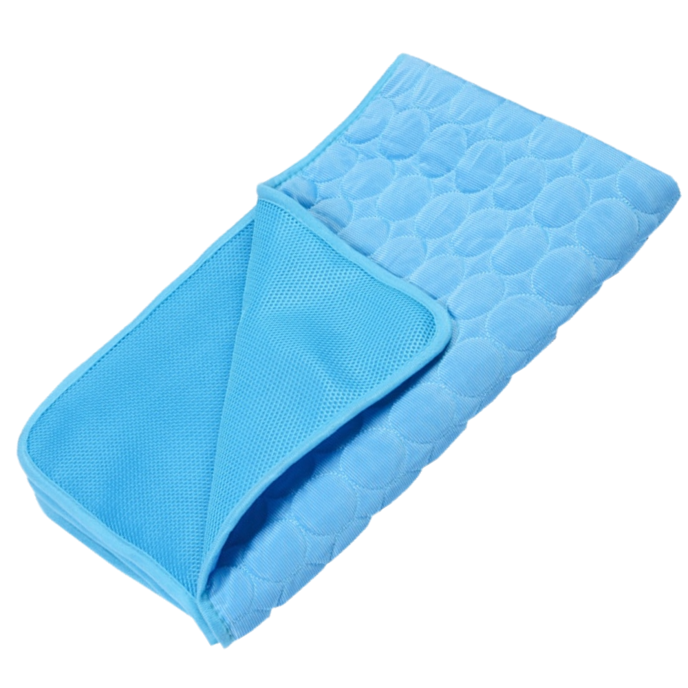 Tapete refrigerante para animais Zehui na cor azul, colchão de resfriamento para pets, ideal para manter o conforto.