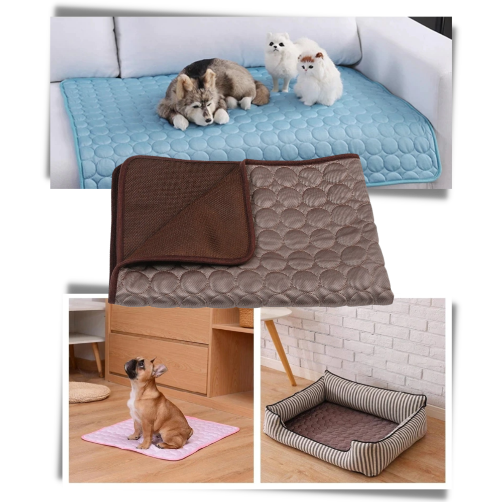 Tapete refrigerante Zehui para animais de estimação, almofada fresca para conforto e descanso durante o calor.