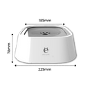 Bol d'eau flutuante Pet Feeder Bowl para animais, com design de gamela e abreuvoir, ideal para pets relaxarem na água