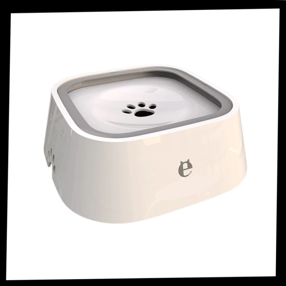 Bol d'eau flutuante Pet Feeder Bowl para animais, trocando água facilmente com design prático e resistente, ideal para pets.