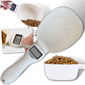 Cuillère de pesagem para alimentos de animais, utensílio de cozinha para medir porções em produtos da categoria gamelas e abrigueiros.
