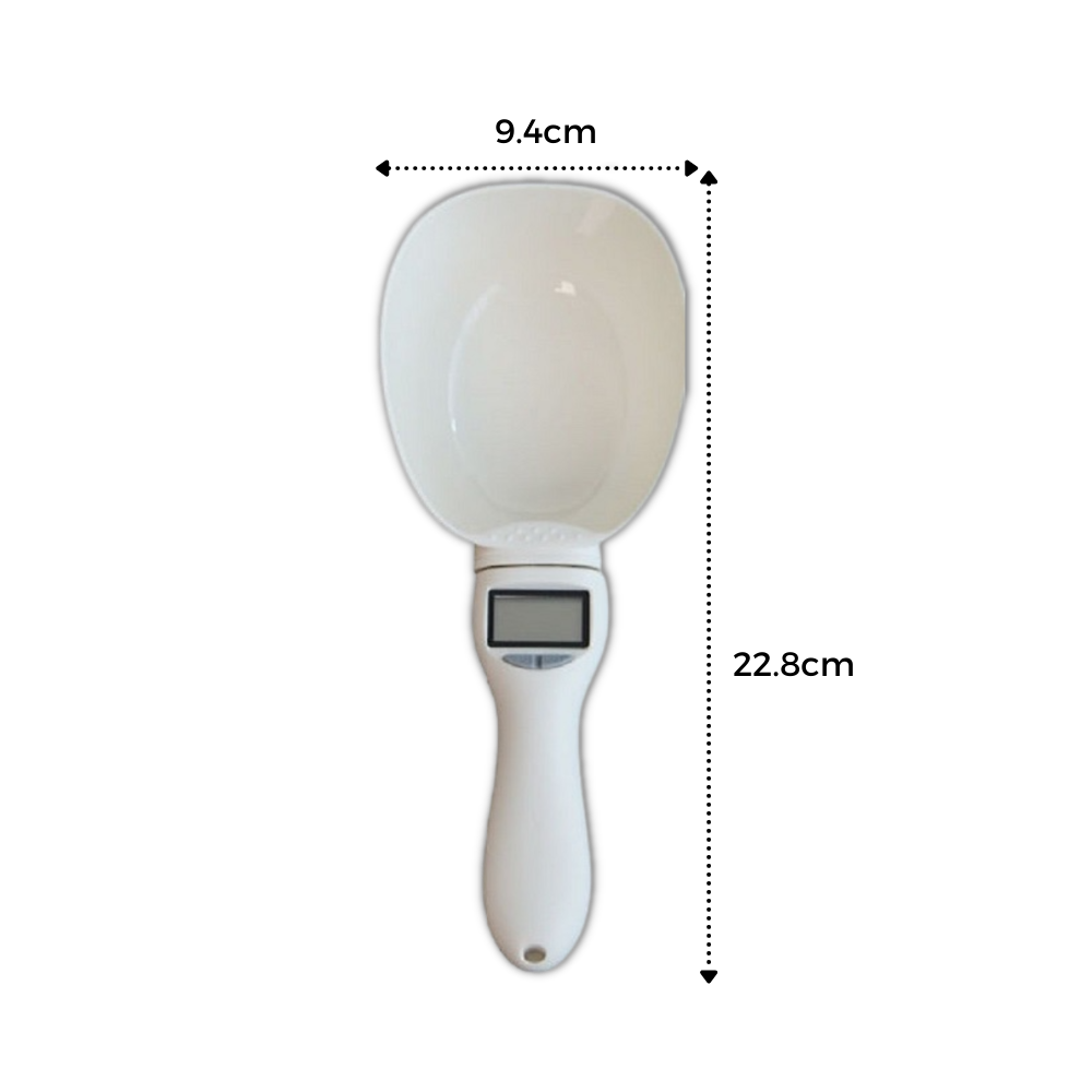 Colher de pesagem para alimentos de animais, utensílio de cozinha para medir porções de ração para pets, marca Super Store Online.