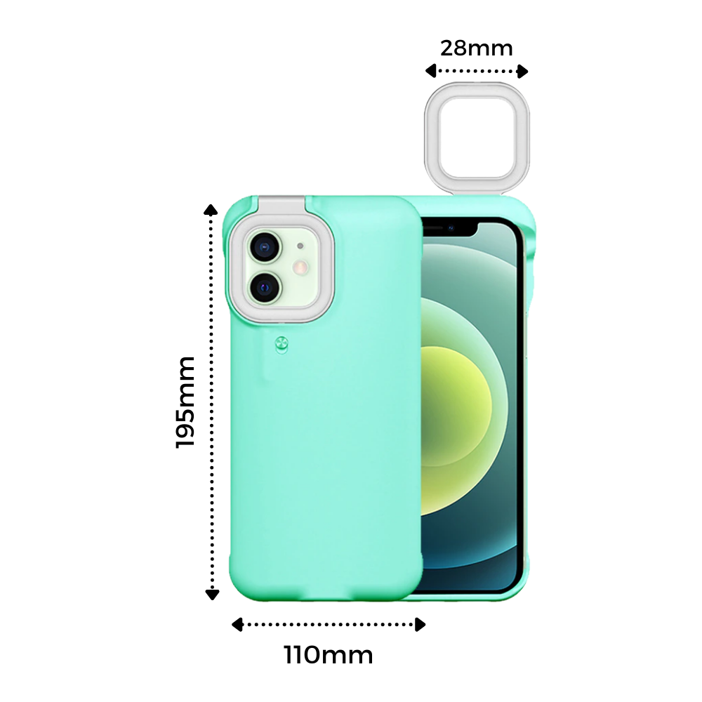 Capinha de telefone Peyan com anel luminoso LED, proteção para celular com iluminação para selfies e chamadas.