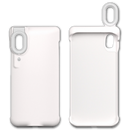 Estojo de telefone Peyan com anel de luz LED branco para iPhone XR, proteção elegante e iluminação para selfies.