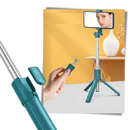 Bâton de selfie com tripé Eastjing, acessório para fotos com smartphone, suporte ajustável e design compacto.