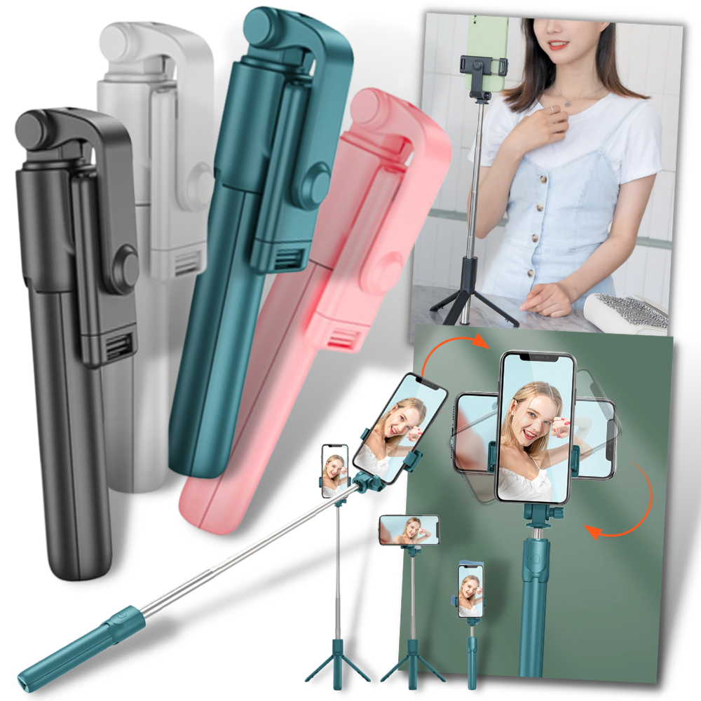 Bastão de selfie com tripé Eastjing, acessório para fotos com suporte estável, ideal para smartphones e câmeras compactas.