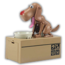 Tirelire de cachorro da marca Wocleiliy, formato de filhote de cão, feita de cerâmica, decorativa e funcional para economizar moedas.