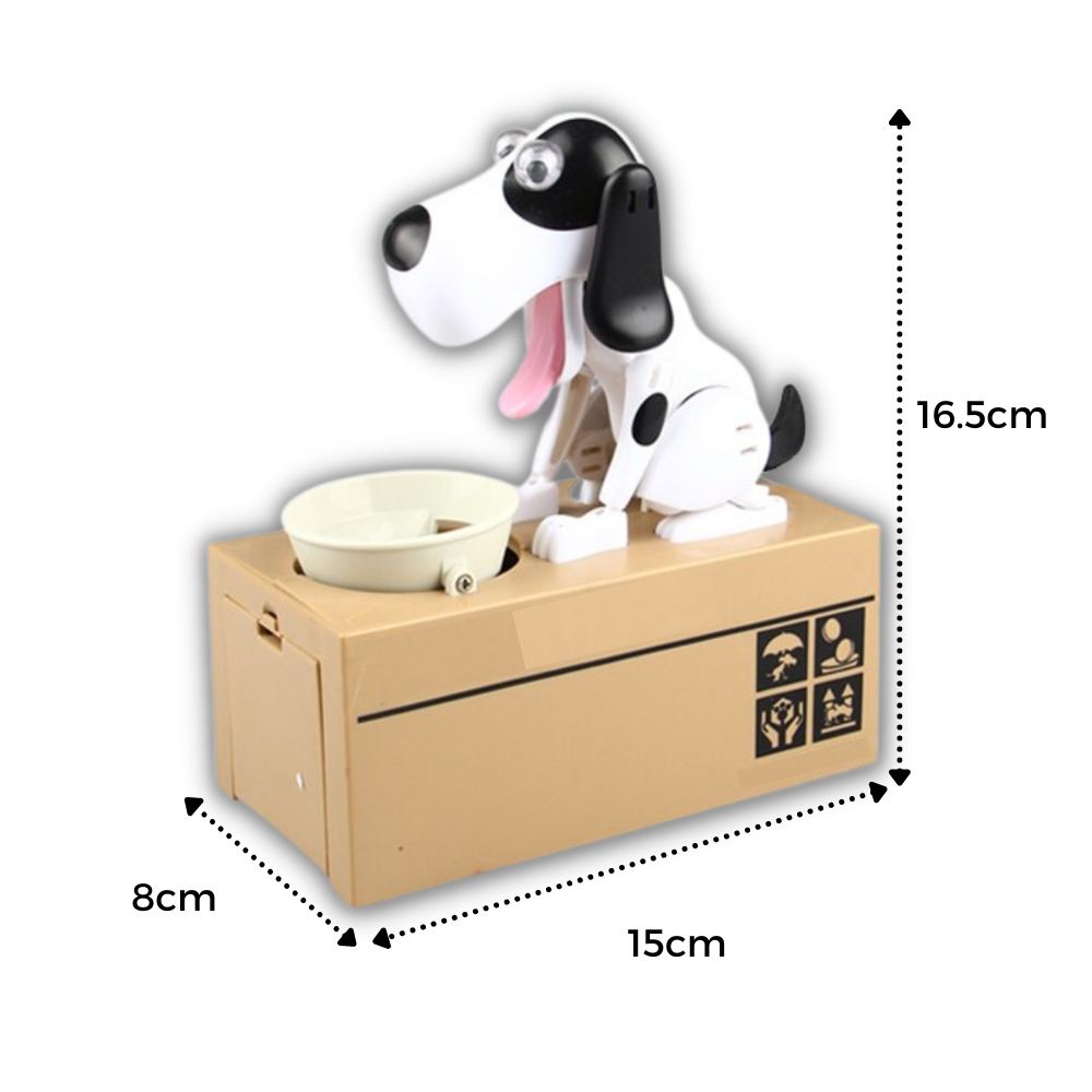 Tirelire de cachorro da marca Wocleiliy, modelo cachorrinho, feita de cerâmica, decorativa para economizar moedas.