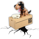 Tirelire de cachorrinho Wocleiliy, feita de material durável, com detalhes fofos e material resistente para guardar moedas.