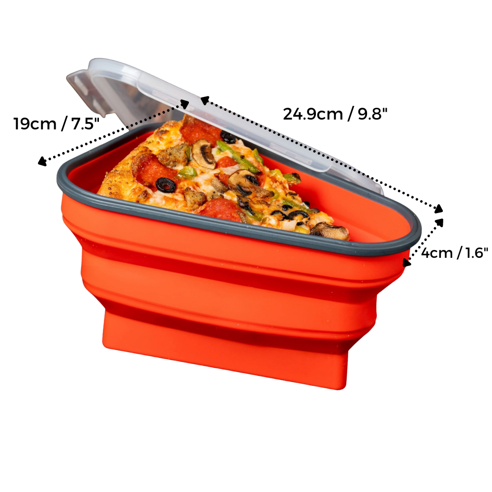 Caixa extensível de conservação de pizza Doubfivsy, recipiente de armazenamento de alimentos para manter a pizza fresca.