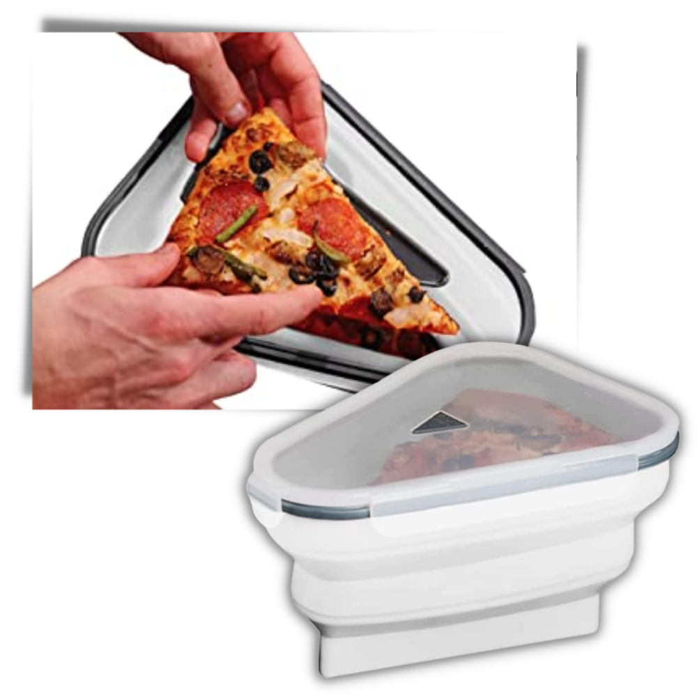Caixa extensível de armazenamento de alimentos para pizza, marca Doubfivsy, com material de alta qualidade para conservação.