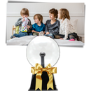 Lâmpada bola plasma mágica Szcq, veilleuse de ambiance com efeito de plasma em uma sala moderna.
