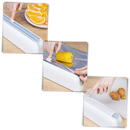 Distributeur e cortador de filme plástico Biosa, acessório de armazenamento alimentar com lâmina para cortar filme com facilidade.