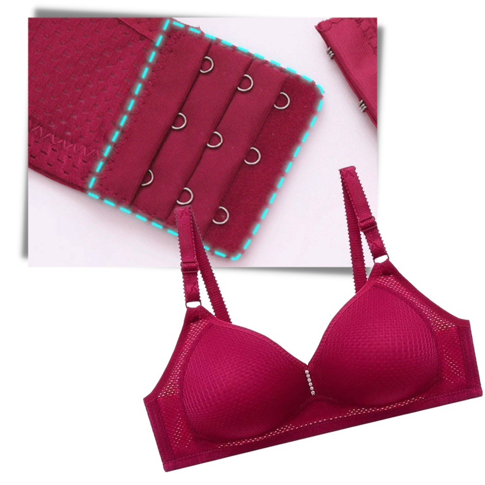 Soutien-gorge confortável sem arames da Warners® Blissful Benefits, com alças ajustáveis, para maior conforto e suporte.