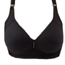 Soutien-gorge sem arames da Warners® Blissful Benefits, confortável, preto, sem enchimento, ideal para uso diário.