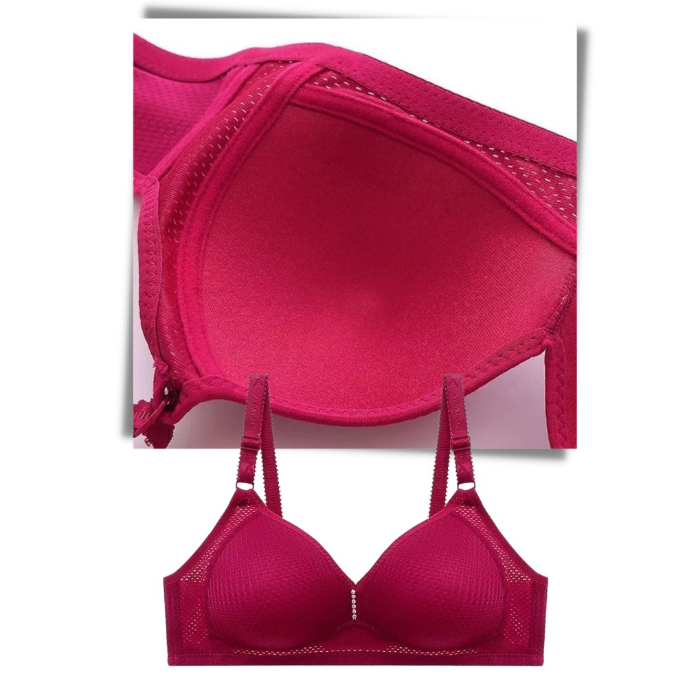 Soutien-gorge sem arames da Warners® Blissful Benefits, confortável, sem enchimento, para uso diário, em tecido macio branco.