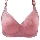 Soutien-gorge confortável sem armatures da Warners® Blissful Benefits, cor rosa, com tecido macio e ajuste suave.