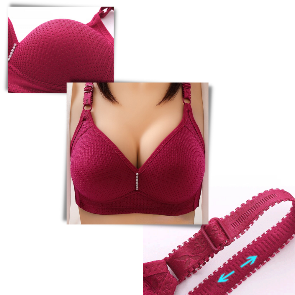 Soutien-gorge sem armações da Warners® Blissful Benefits, confortável, sem costuras visíveis, ideal para uso diário.