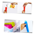 Pack de 5 moldes de silicone Ecoberi para fazer picolés e sorvetes em casa, fácil de usar e durável.