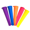 Conjunto de 5 moldes de silicone Ecoberi para fazer picolés de congelar, acessórios para pequenos eletrodomésticos.