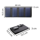 Carregador portátil com painel solar Mdhand, com porta USB para carregar dispositivos móveis ao ar livre.