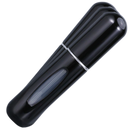 Conjunto de 3 mini frascos de perfume recarregáveis de viagem Eastjing em design preto compacto.