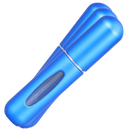 Conjunto de 3 mini frascos de perfume recarregáveis da Eastjing, para viagem, em azul compacto e portátil.