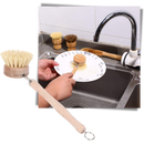 Escova de limpeza ecológica da Danjastic para utensílios e acessórios de cozinha, com cerdas resistentes e biodegradáveis.
